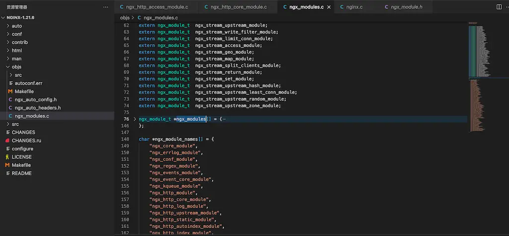启用模块列表文件
